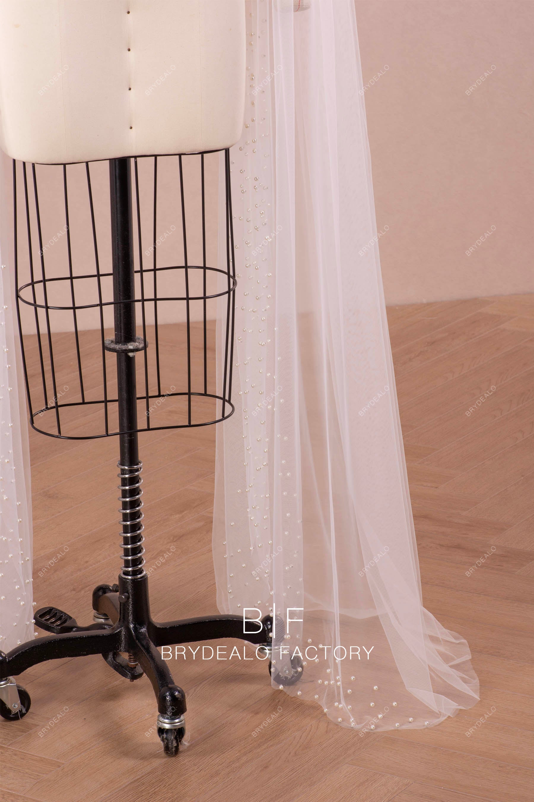 long floor length bridal tulle angle sleeves