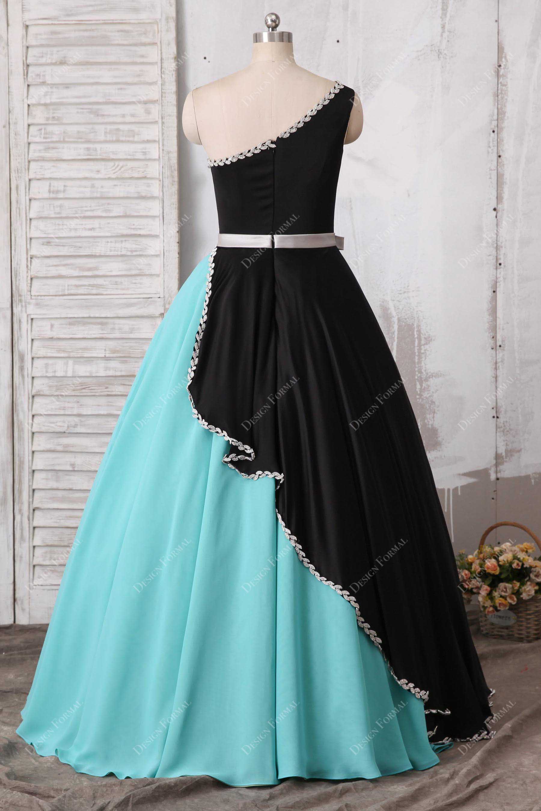 one-sleeve-ball-gown-satin-prom-dress
