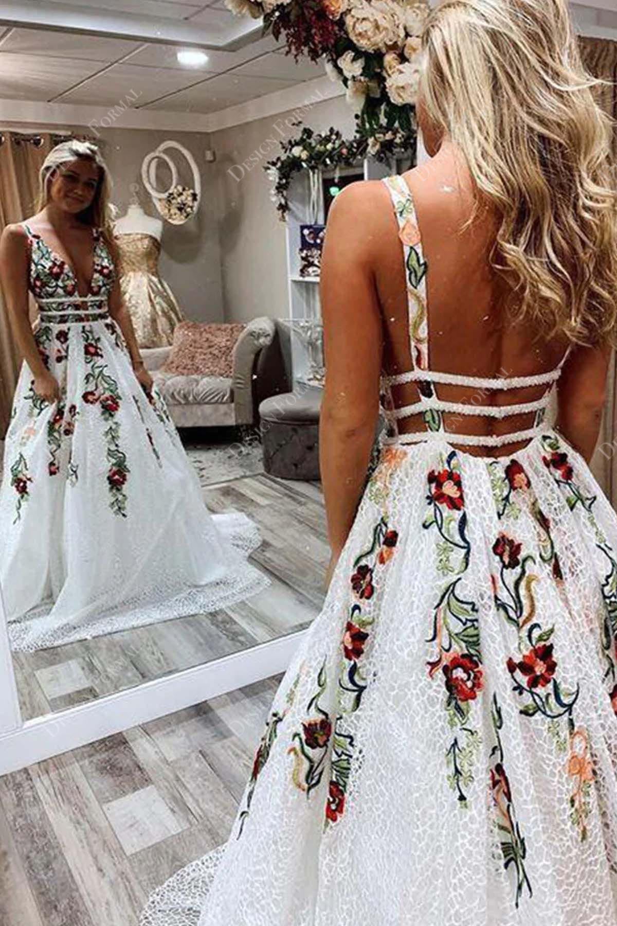 open back bridal dress