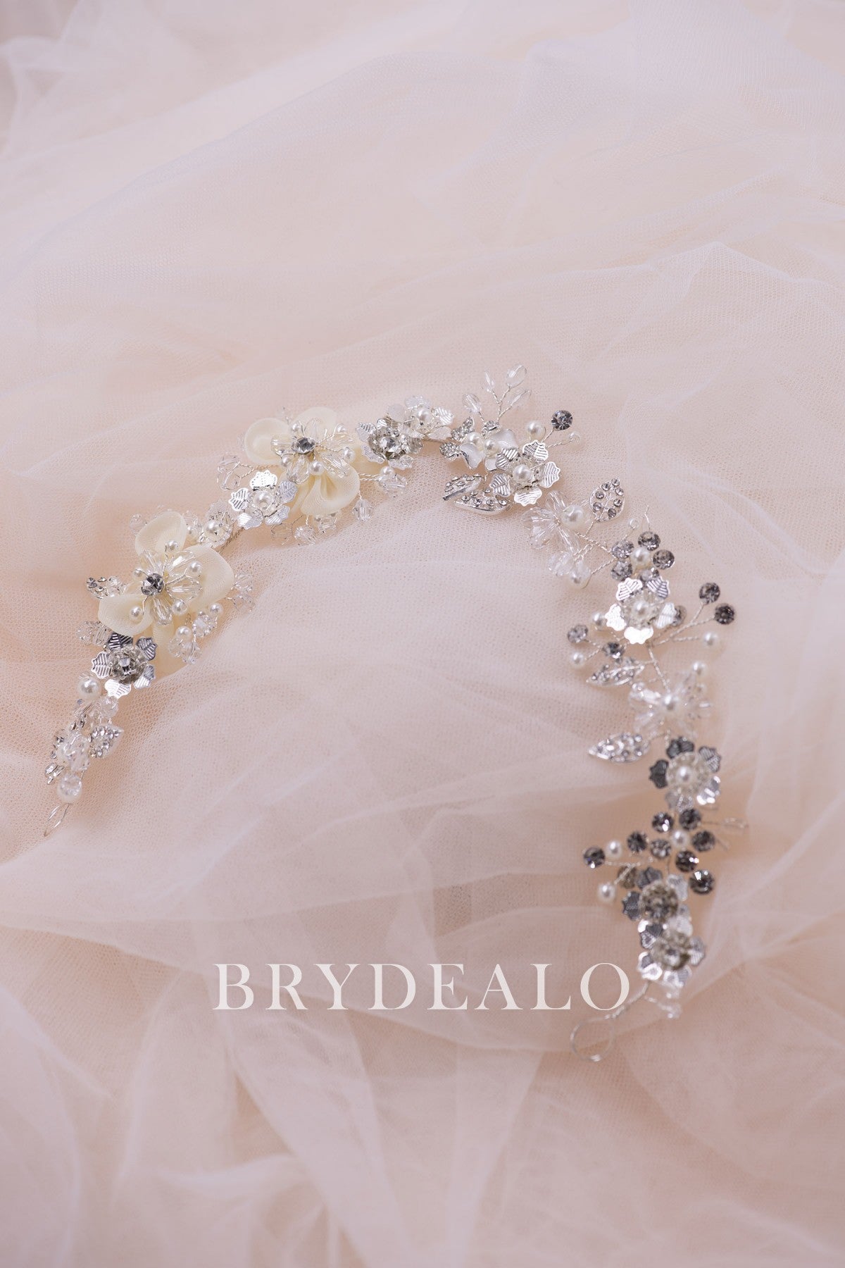 Luxury Pearls Rhinestones Bridal Headpiece