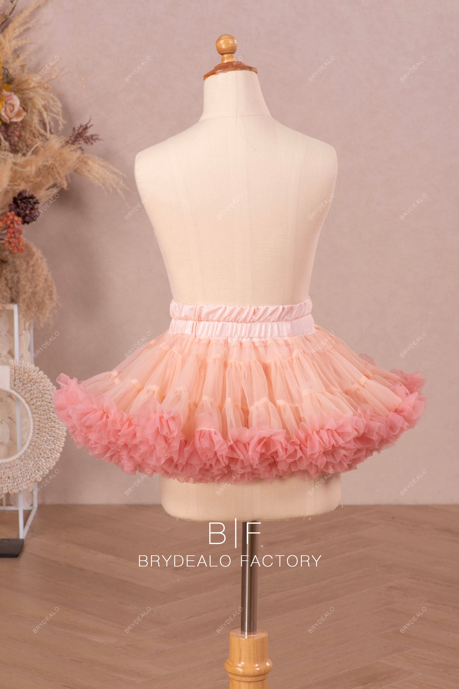 pink fluffy petticoat for flower girl dress for sale