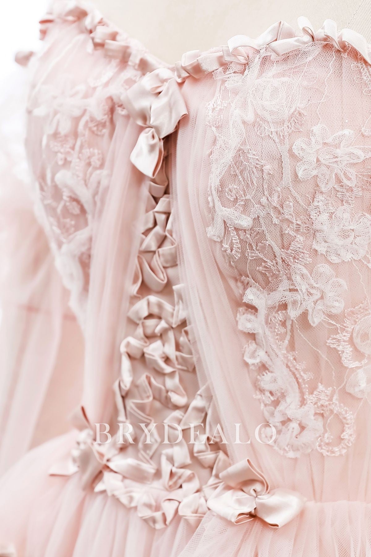 Antique Pink Wedding Dress