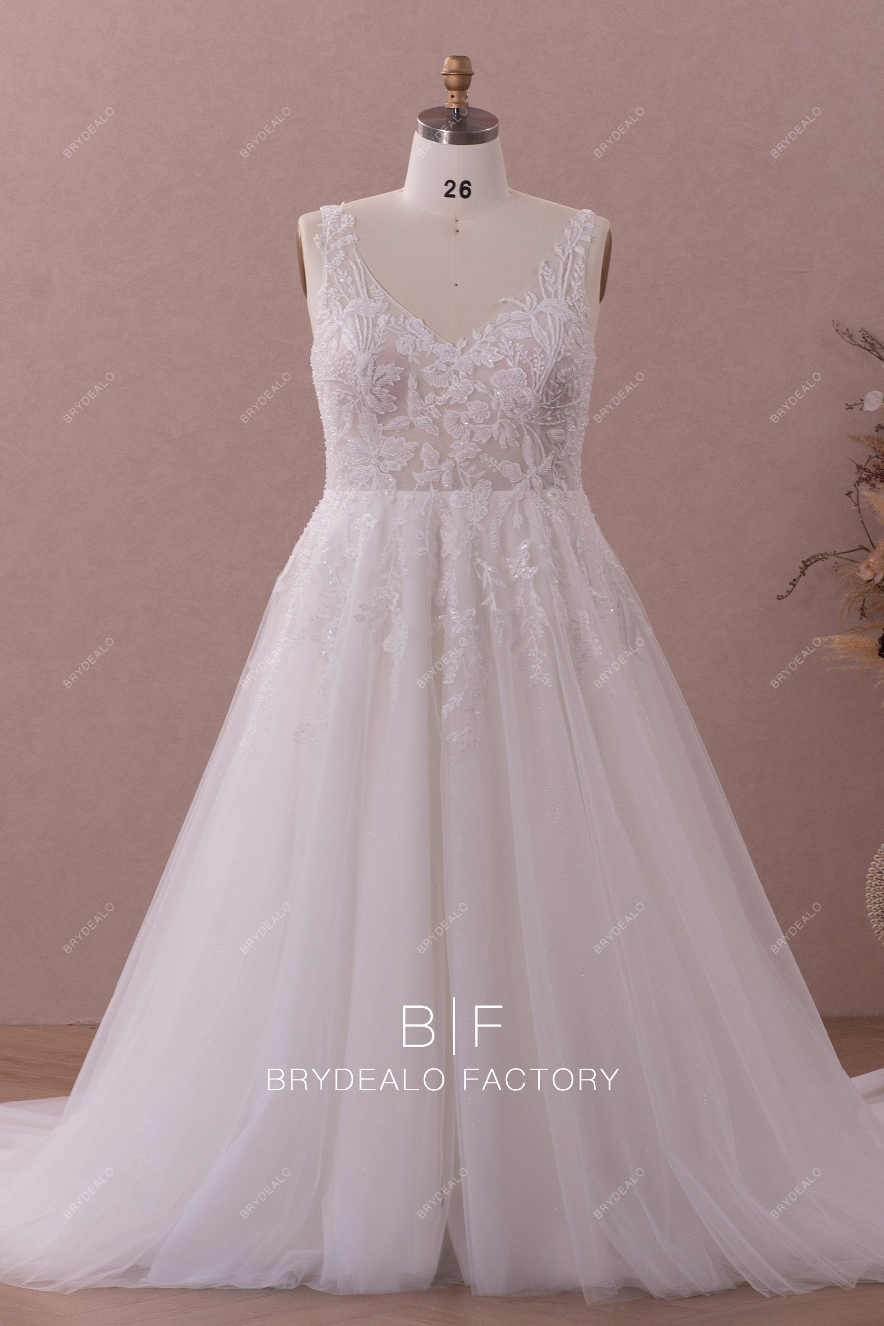 plus size beaded lace designer wedding dress 