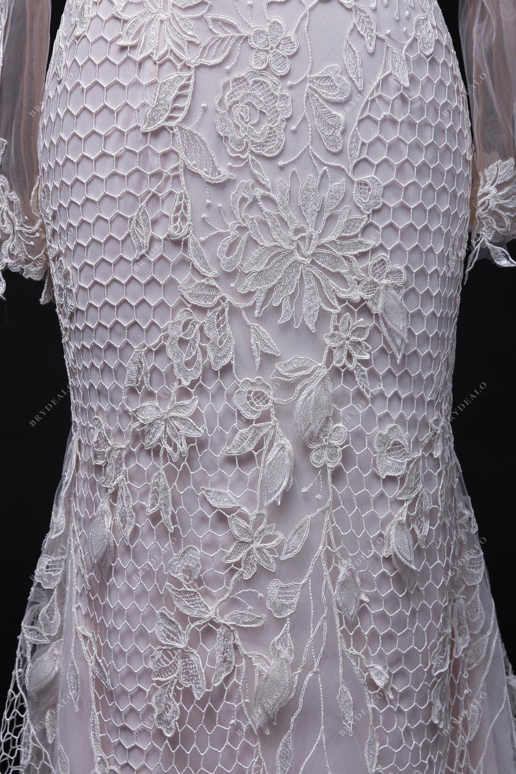 designer bridal lace mermaid wedding gown