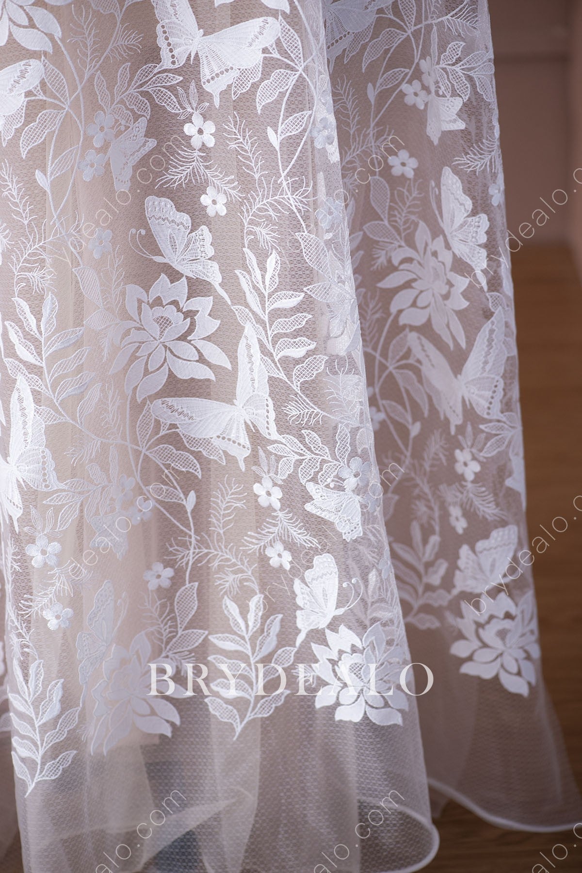 Best Flower Butterfly Designer Lace Fabric