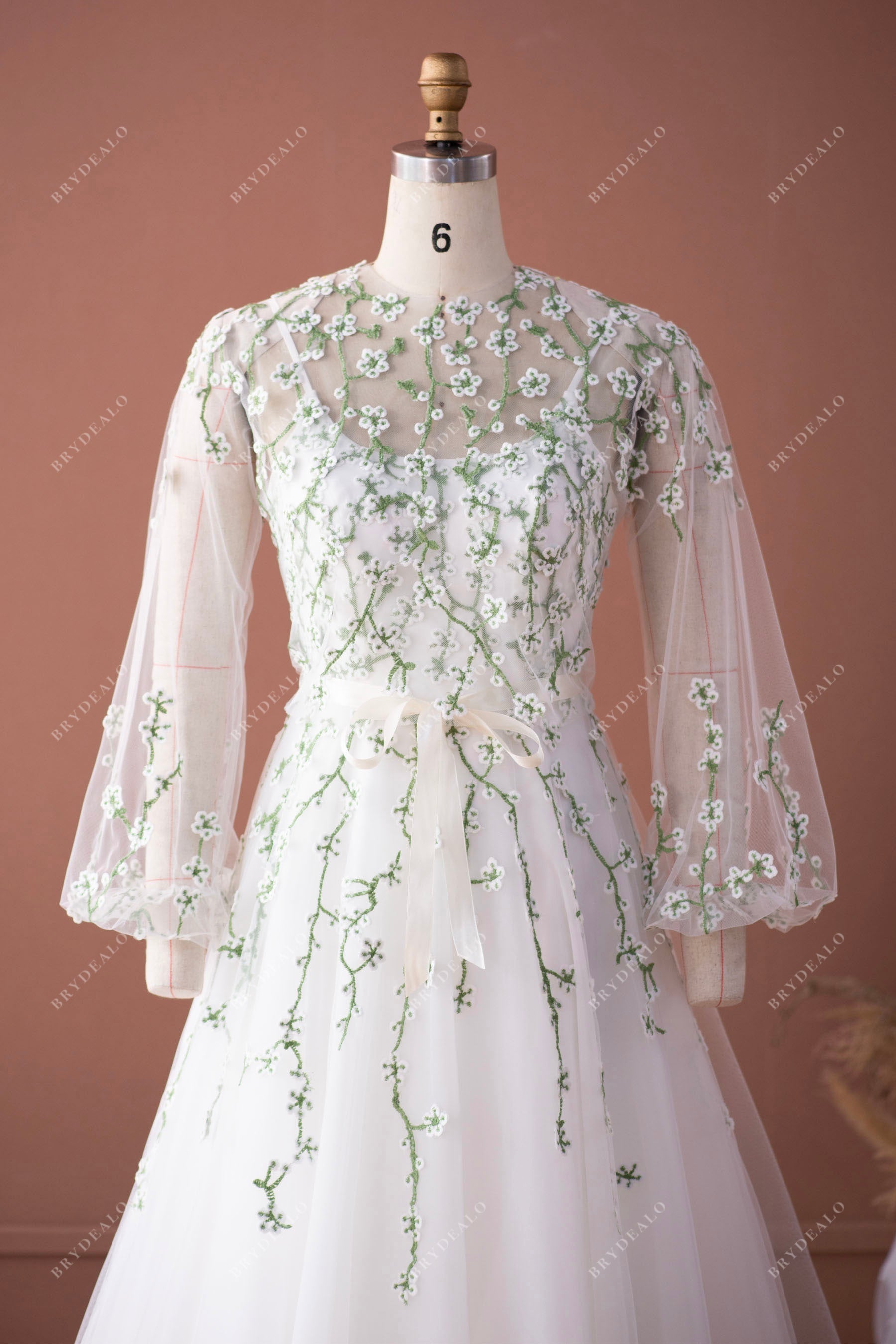 princess bubble sleeve blouse wedding dress