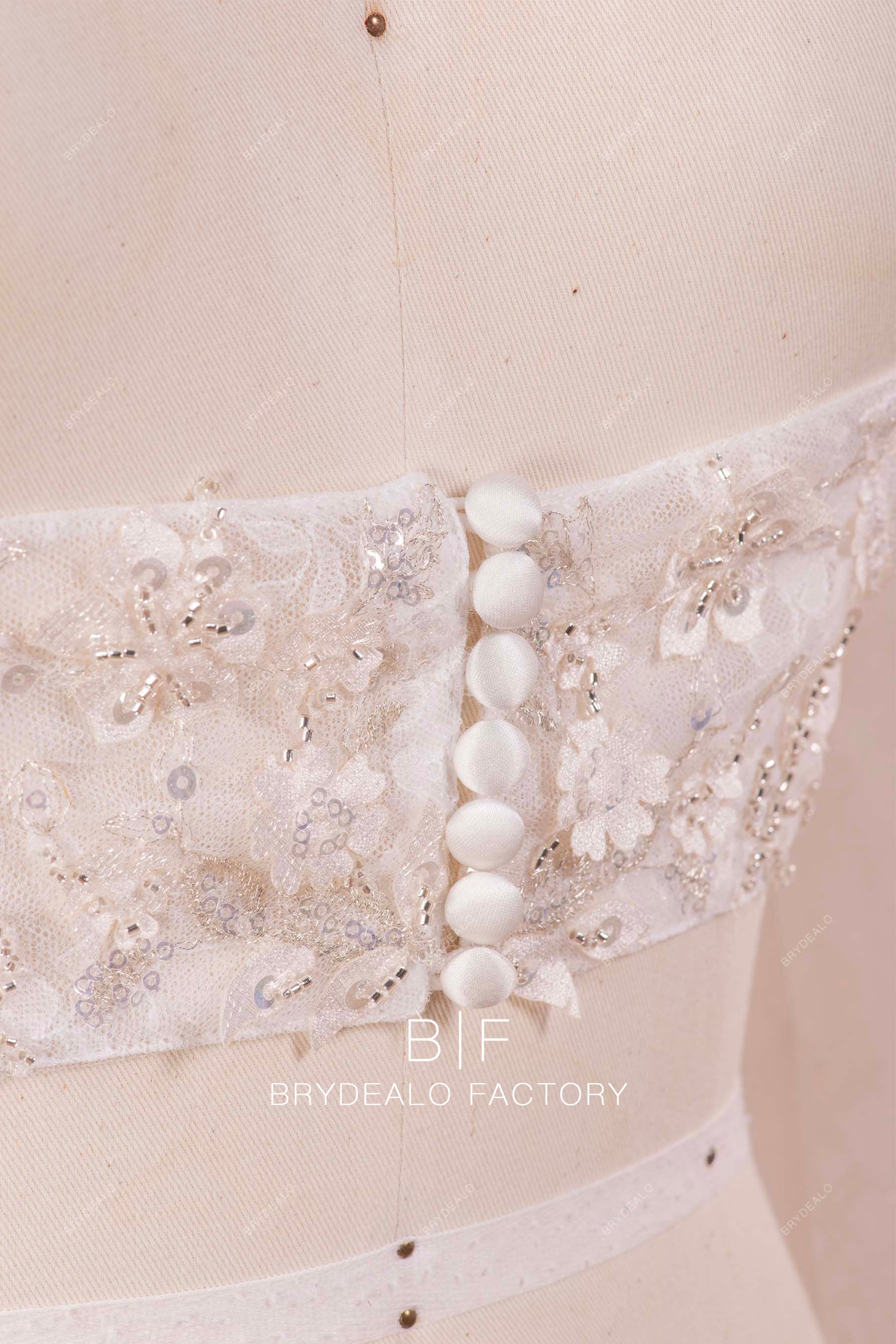 beautiful satin buttoned front closure bridal bolero