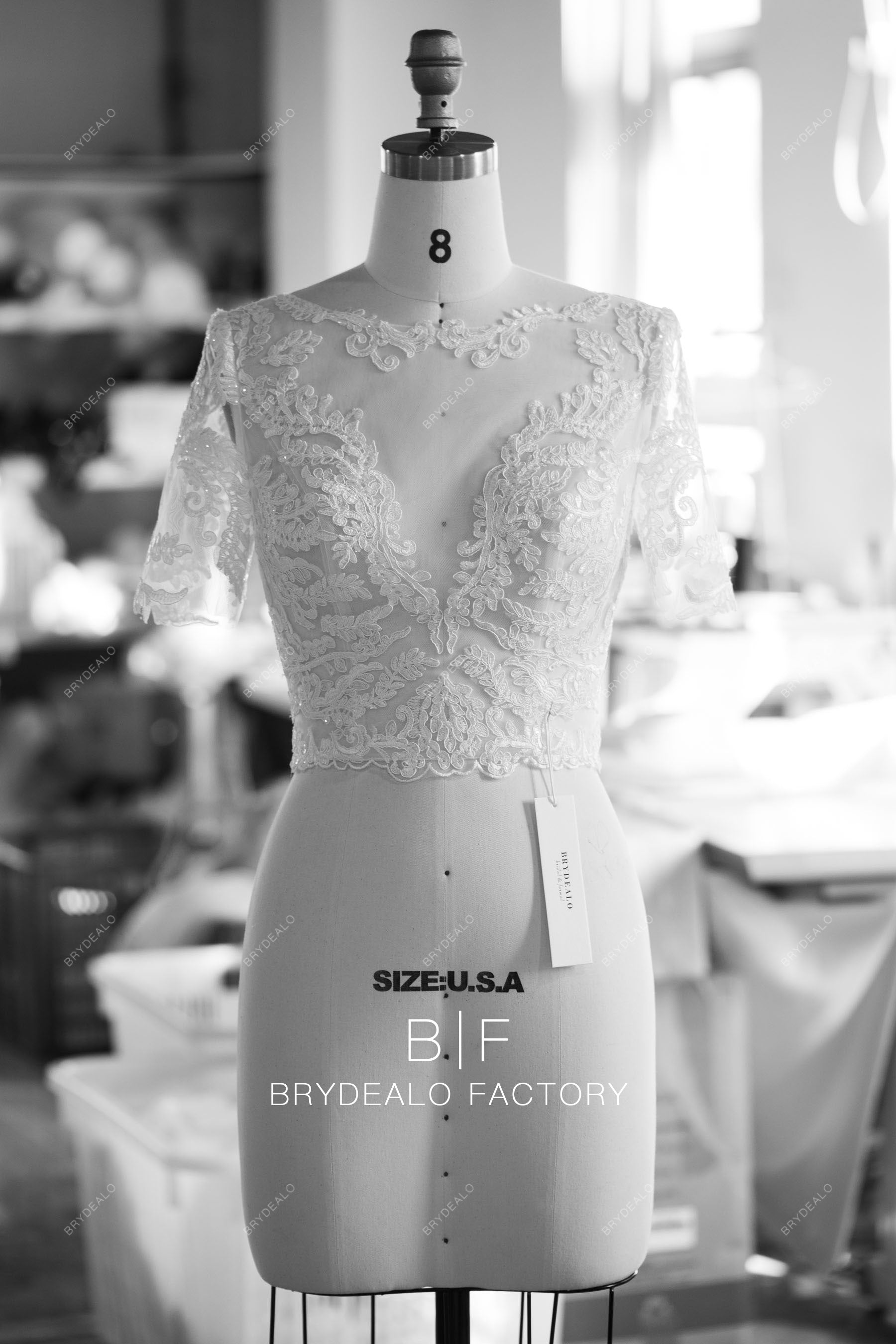 custom designer lace beautiful bridal jacket