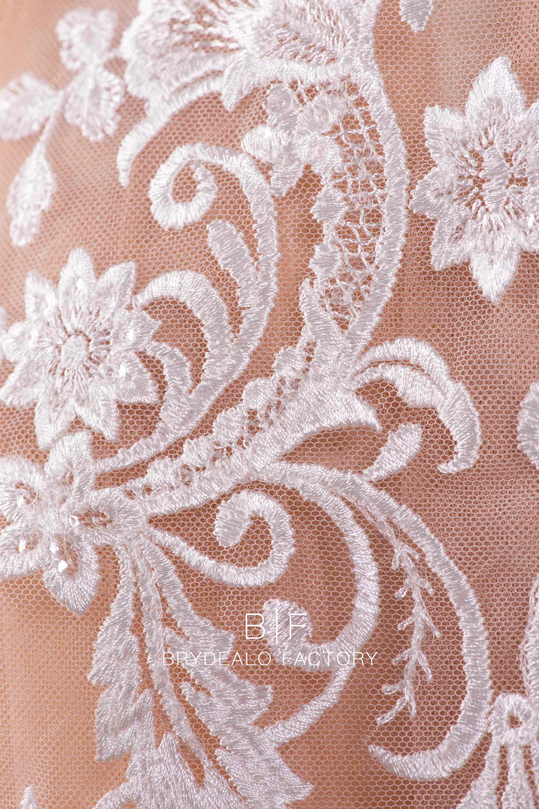 best shimmery bridal lace applique online