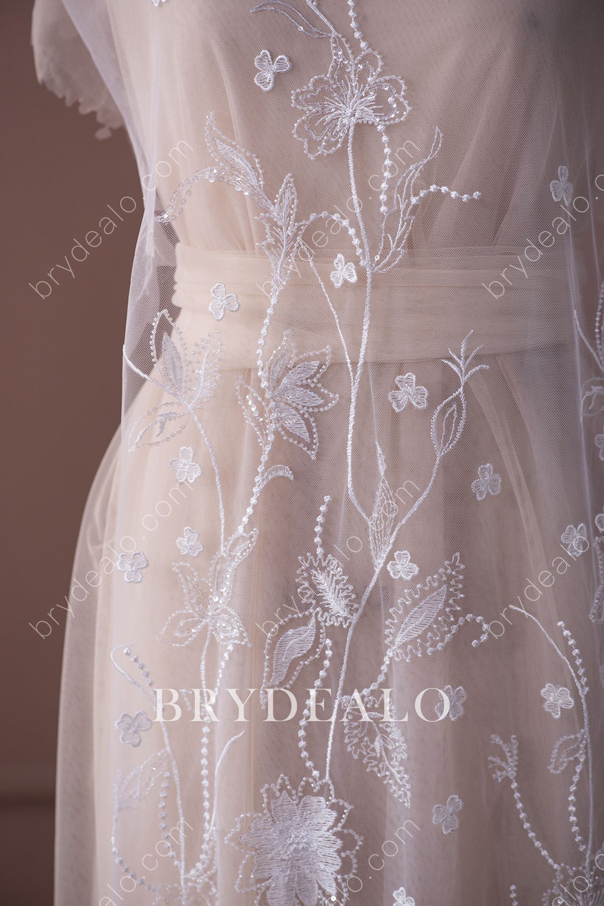 Best Sequin Bloom Lace Fabric Online