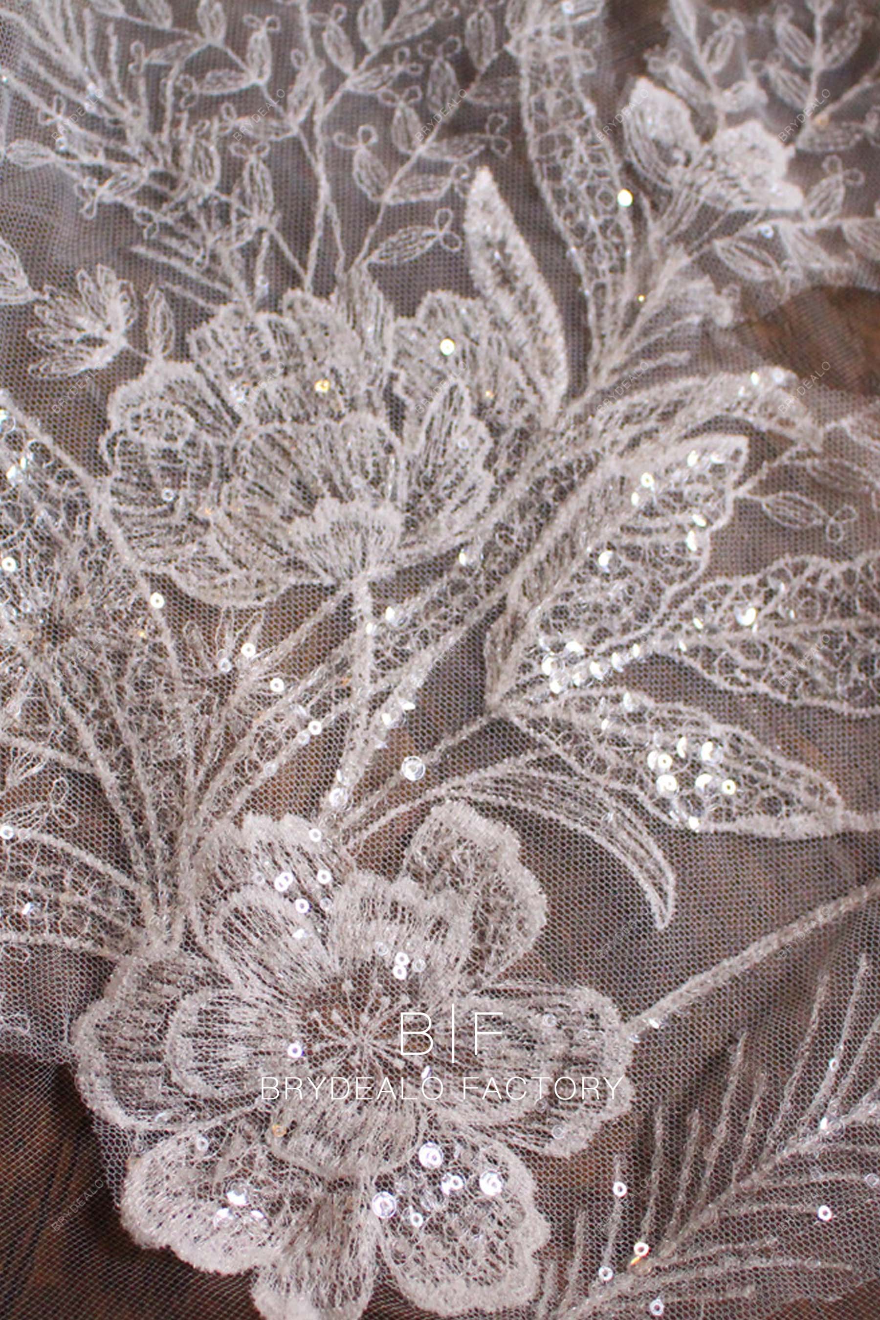 Shimmer Wild Lace Bridal Veil