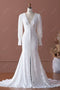 Vintage Bell Sleeve Designer Burnout Velvet Mermaid Fall Bridal Gown