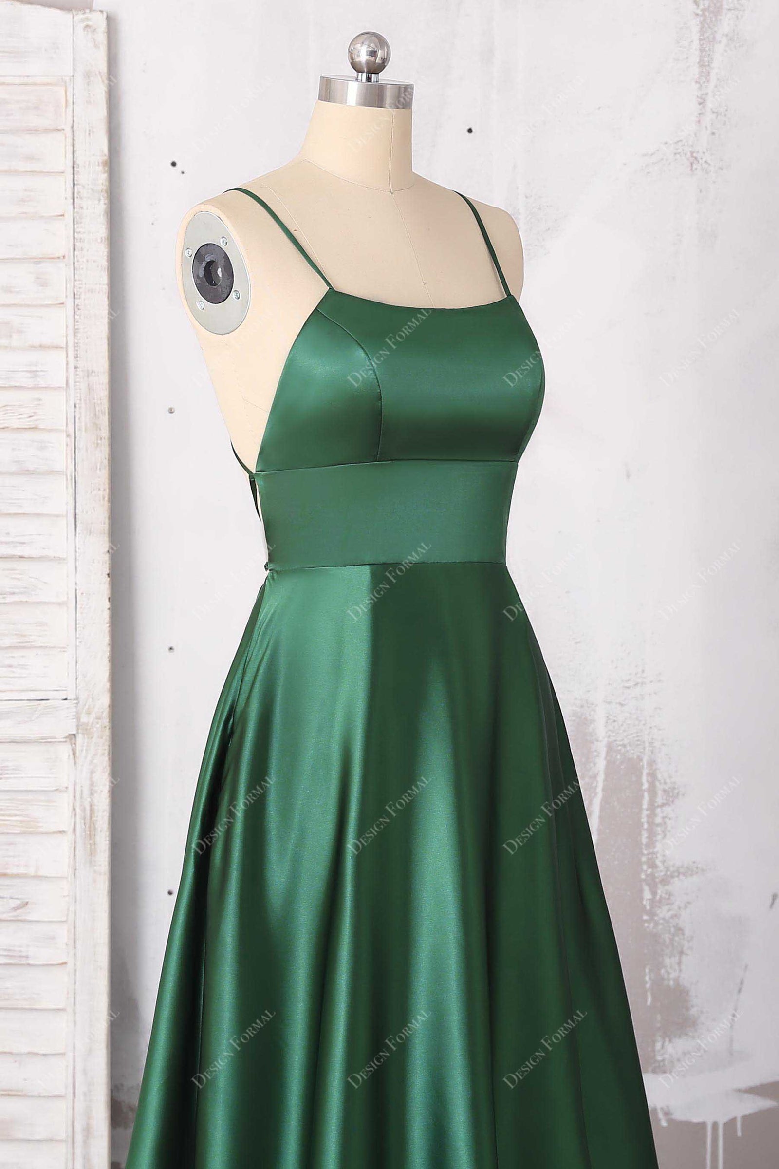 Green  Strappy  Dress main image 1