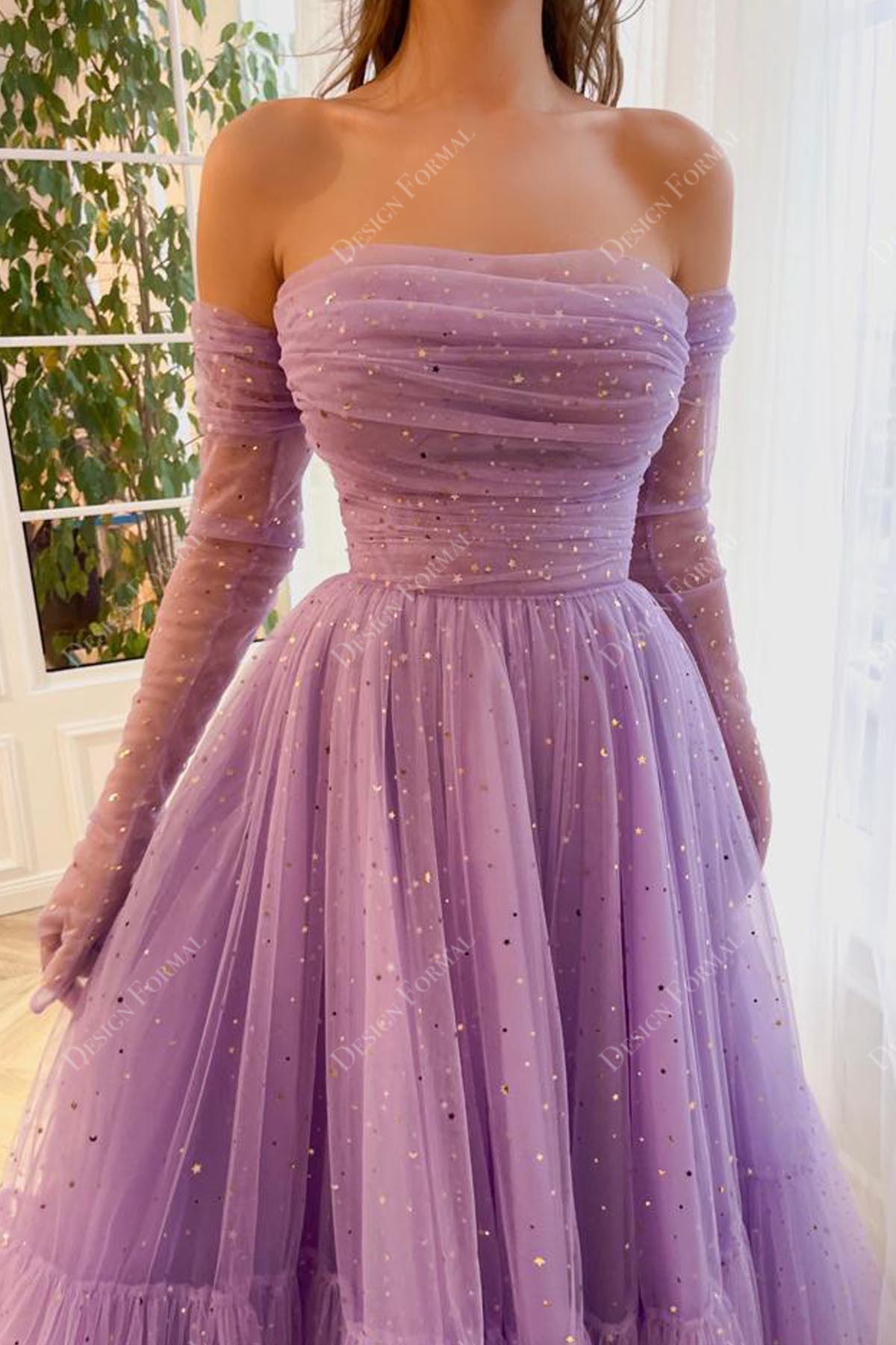 sparkly tulle homecoming gown