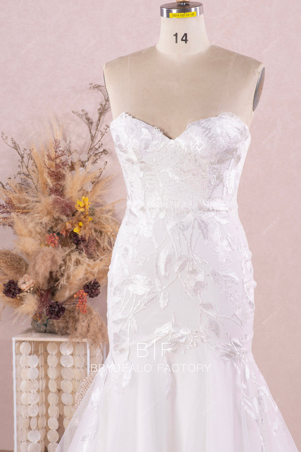 Elegant Sweetheart Corset Wedding Dresses Sexy Slit