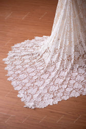 Lace Scoop Neck Sleeveless Ruffles Sheath Long Dress Champagne