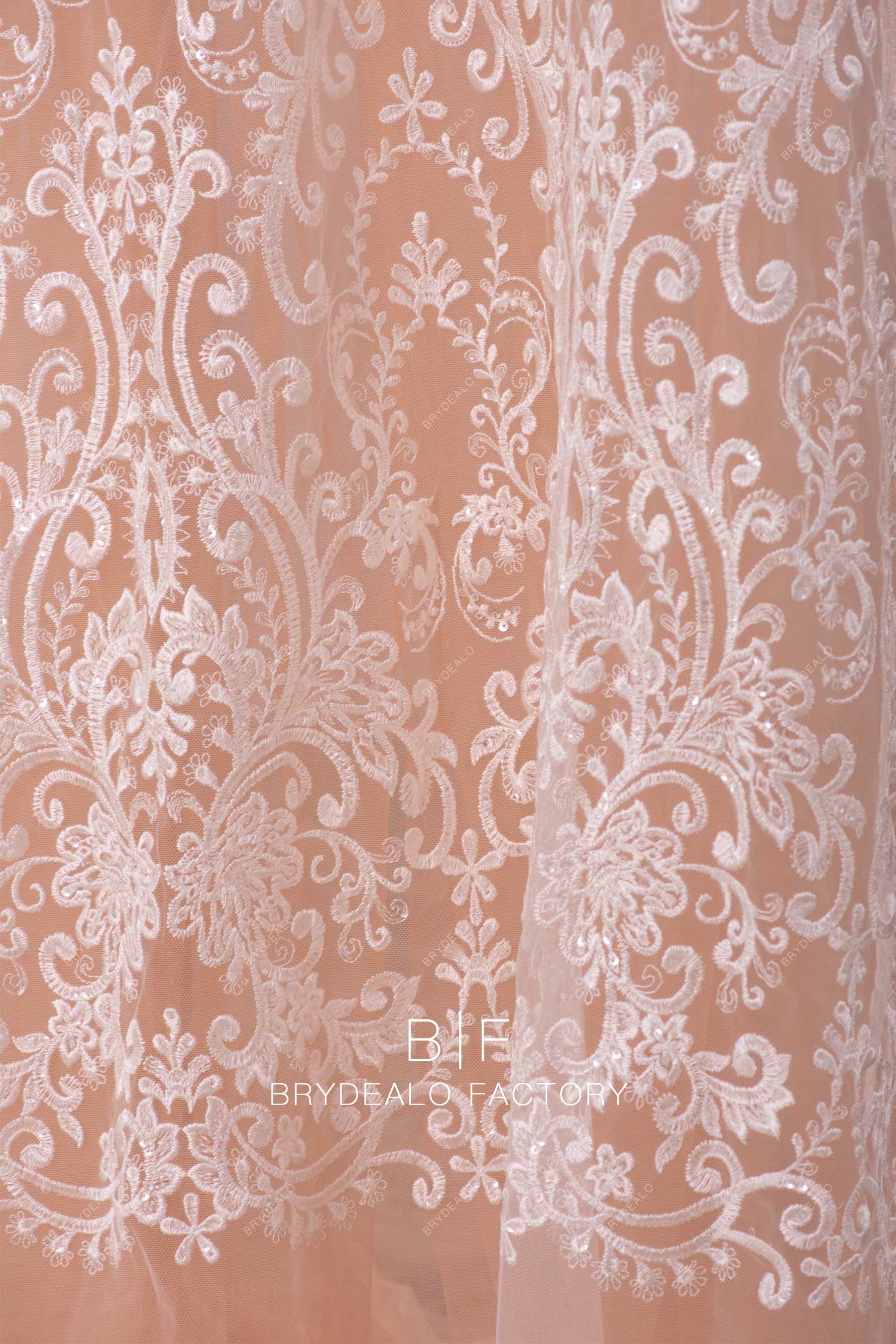 designer totem lace fabric online