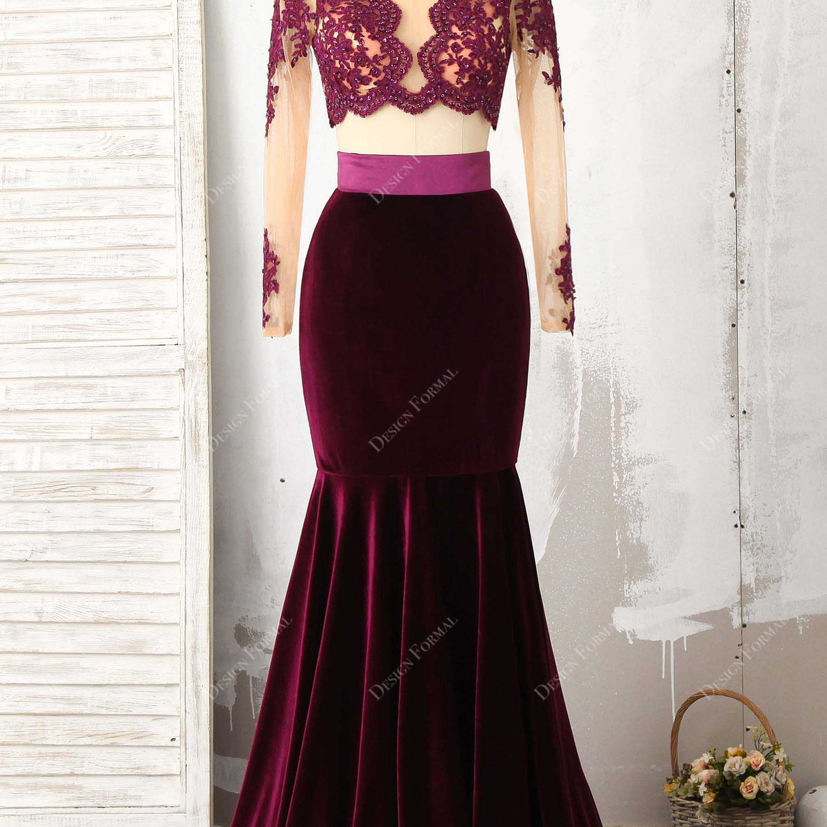 crop top mermaid dress Mermaid cut Crop top Lehenga