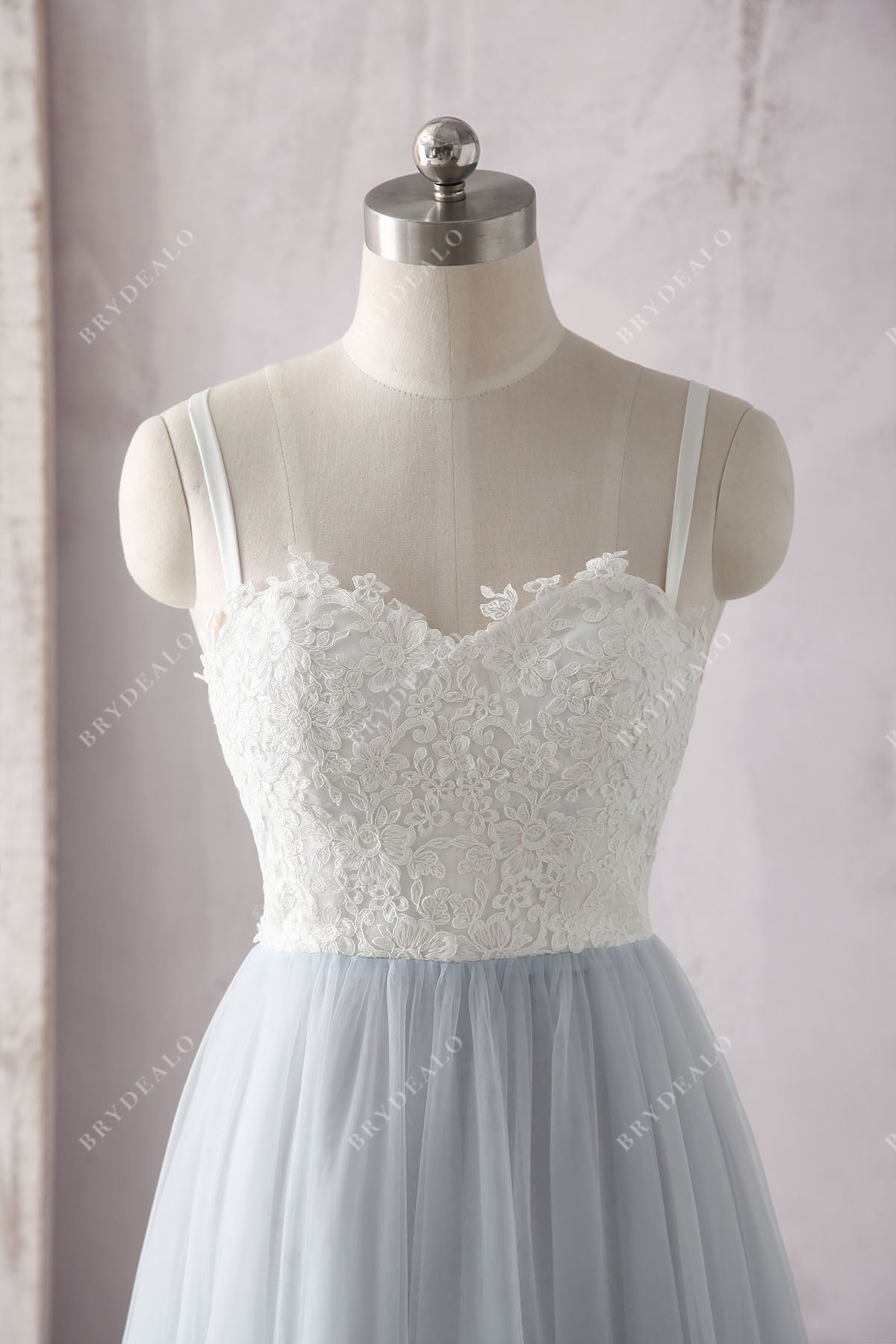 sleeveless white lace sweetheart spaghetti straps informal bridal dress