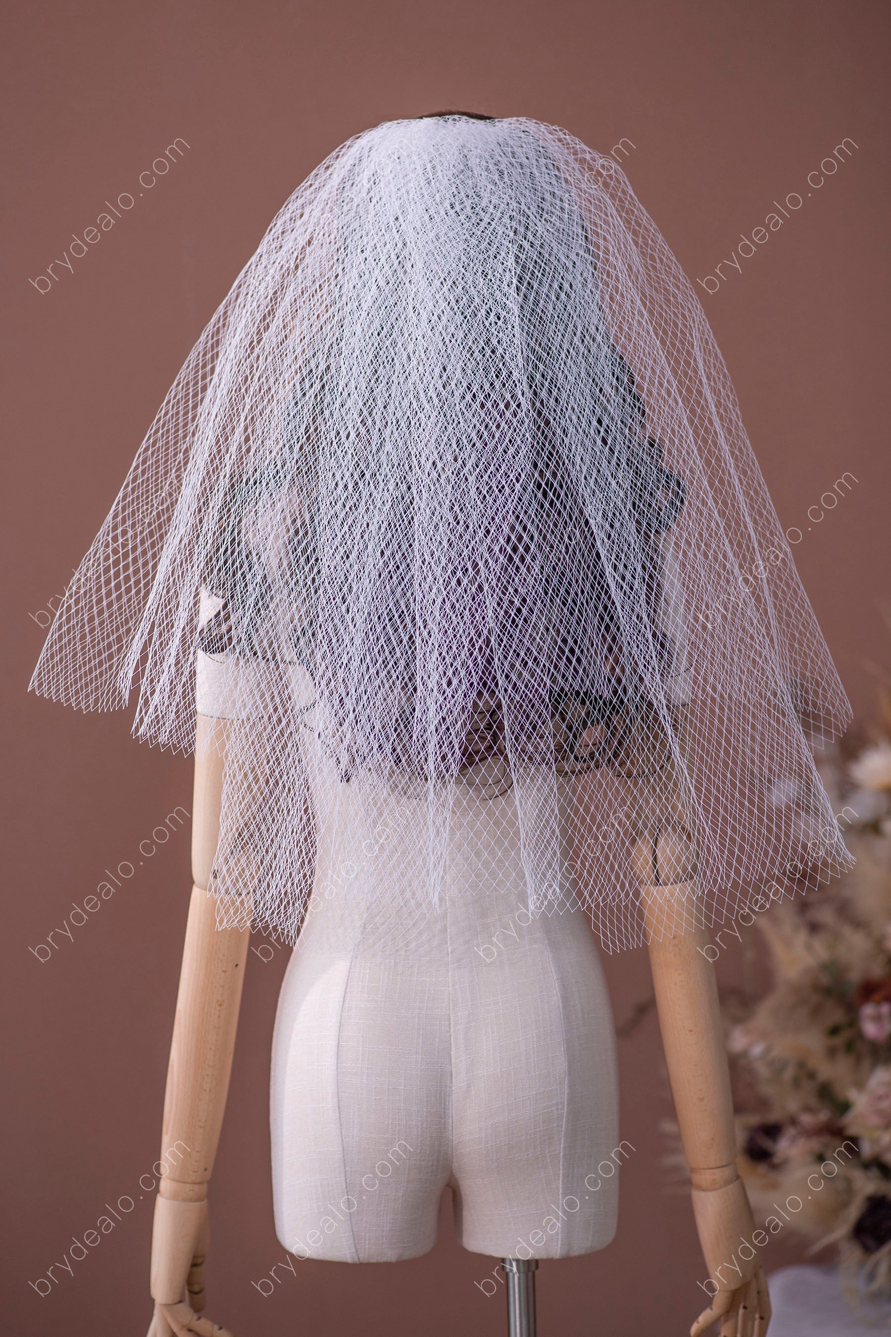 Pretty Short Wedding Veil