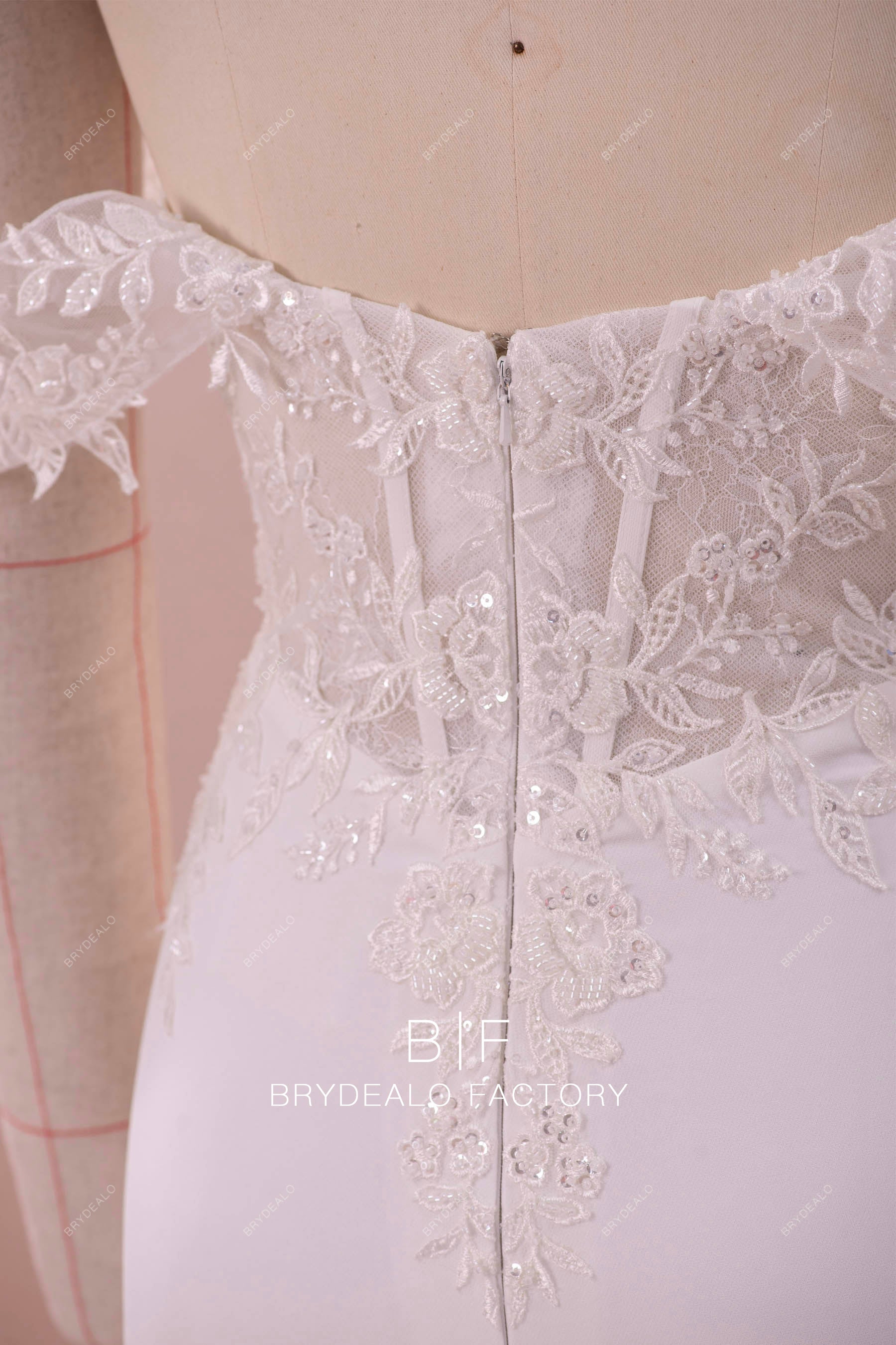 exposed boning corset wedding dress
