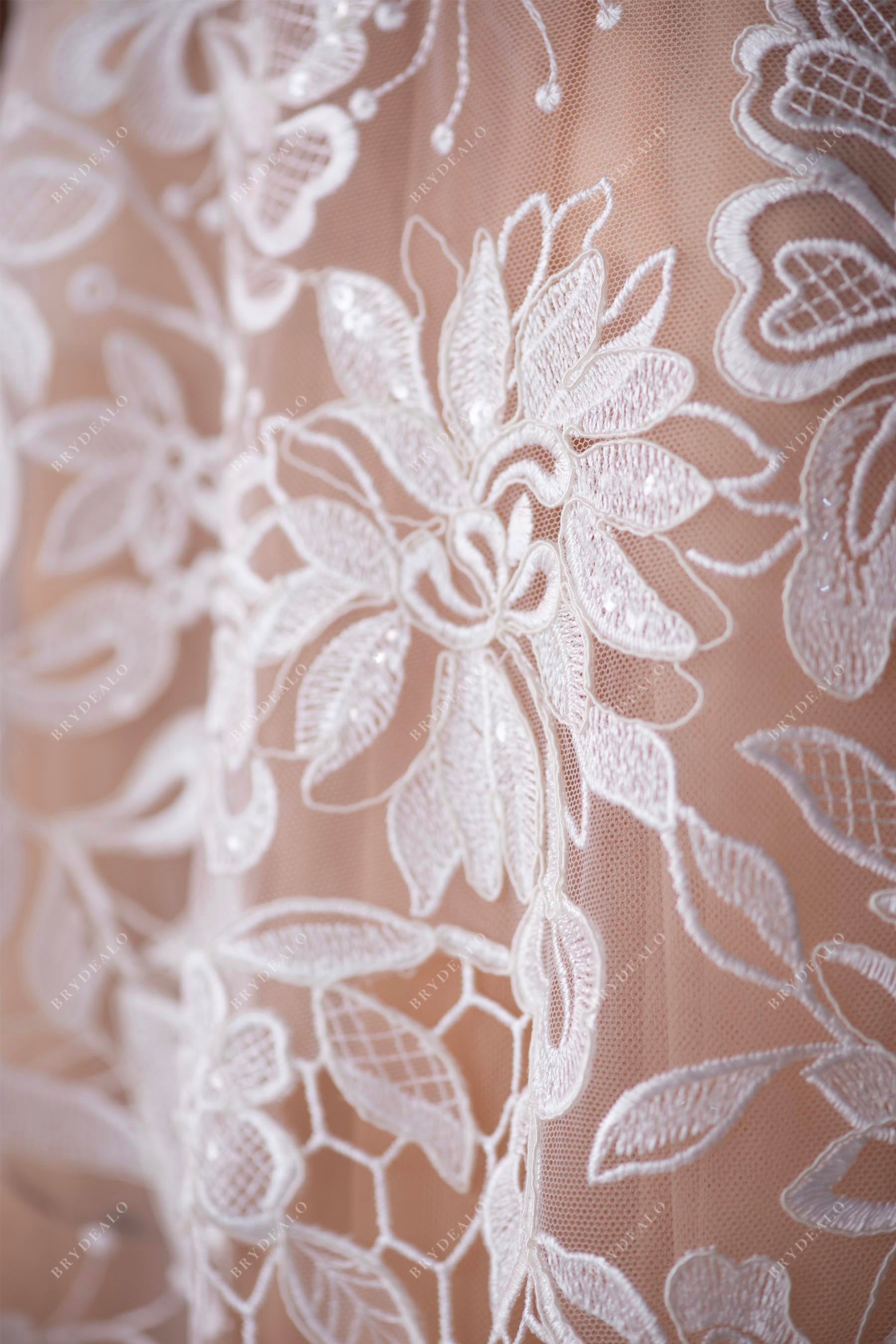 best boho floral lace fabric for designer dress