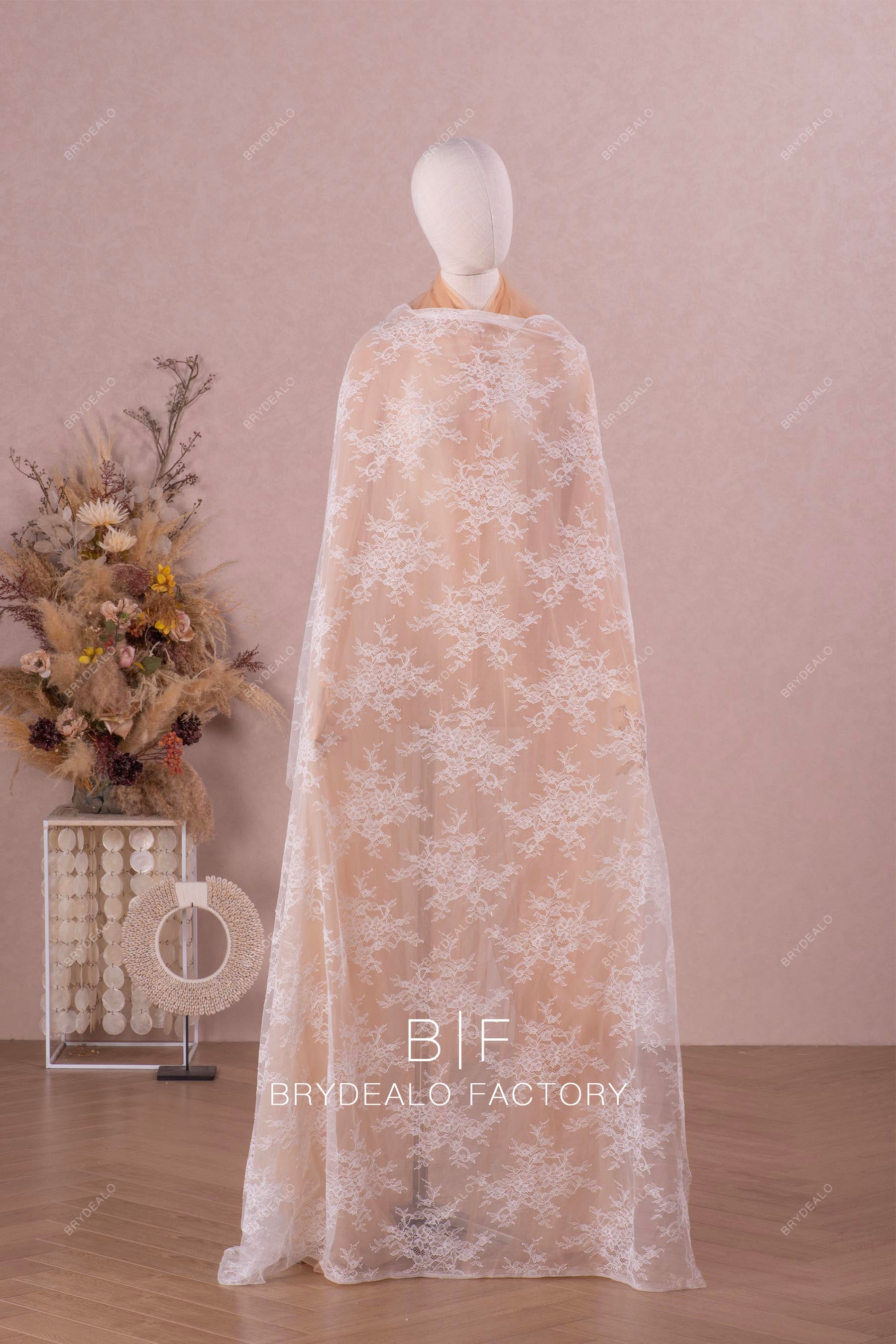 soft flower lace fabric 
