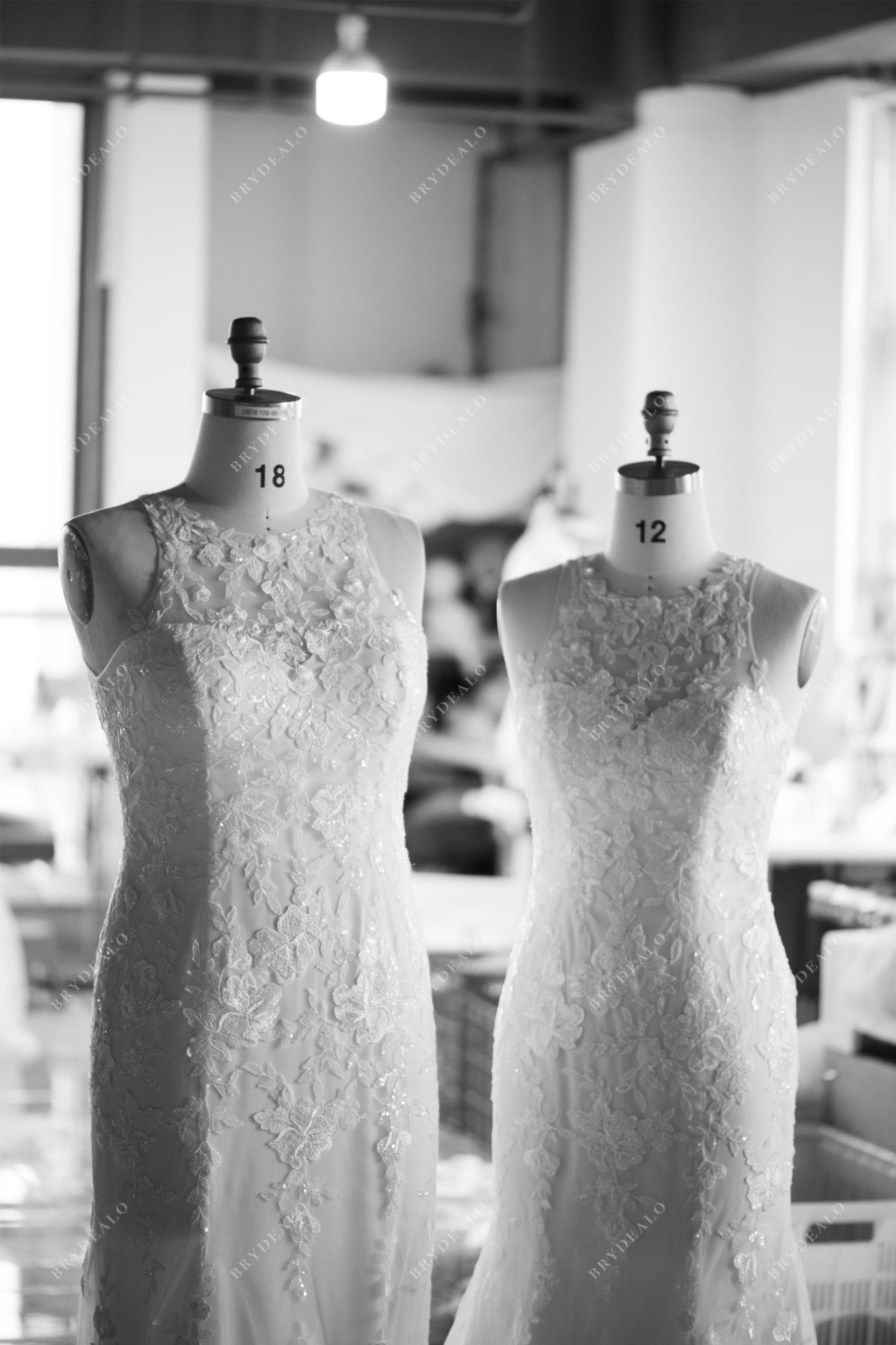 custom-made halter neck  wedding dresses