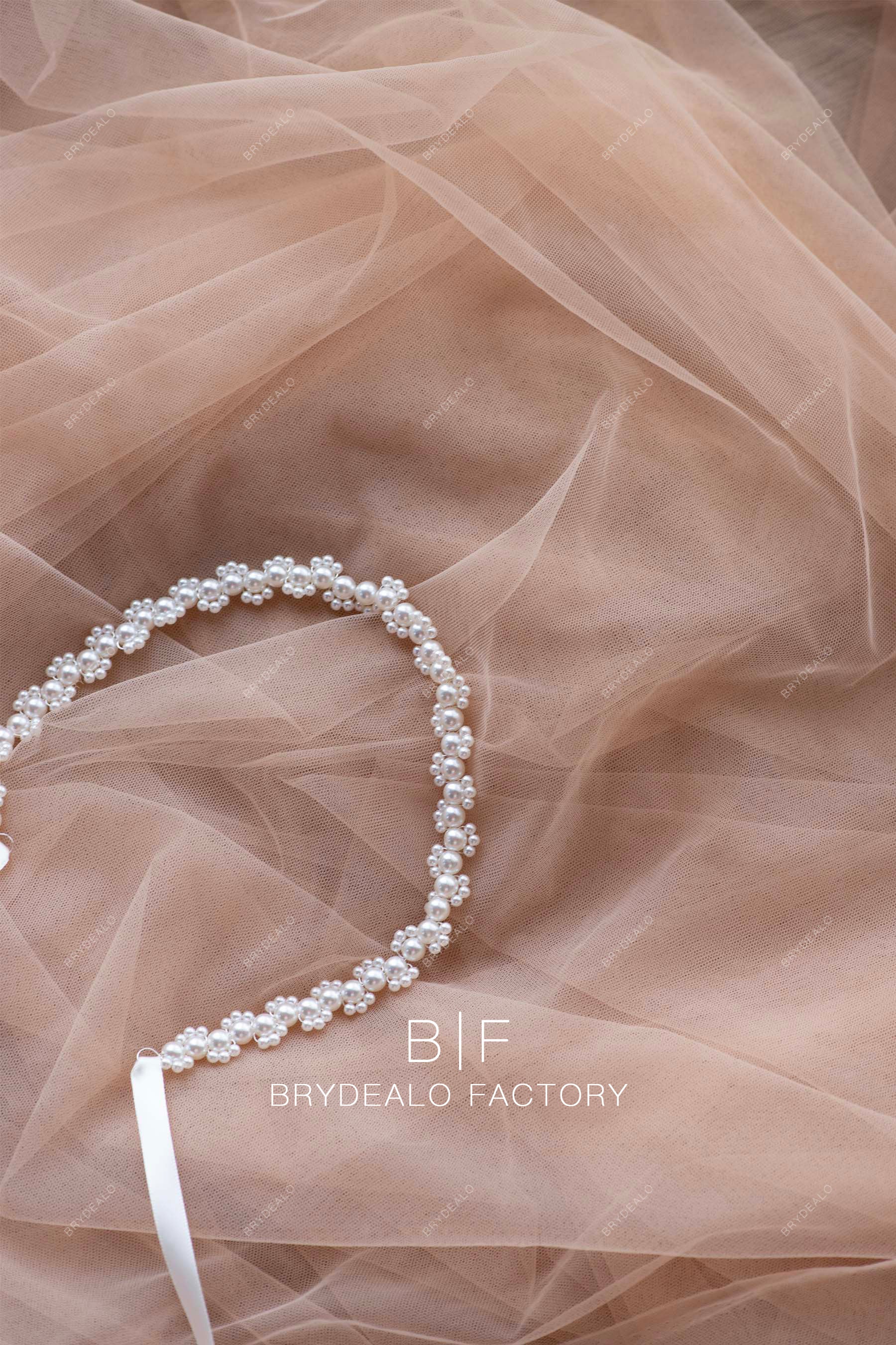designer online pearl bridal belt