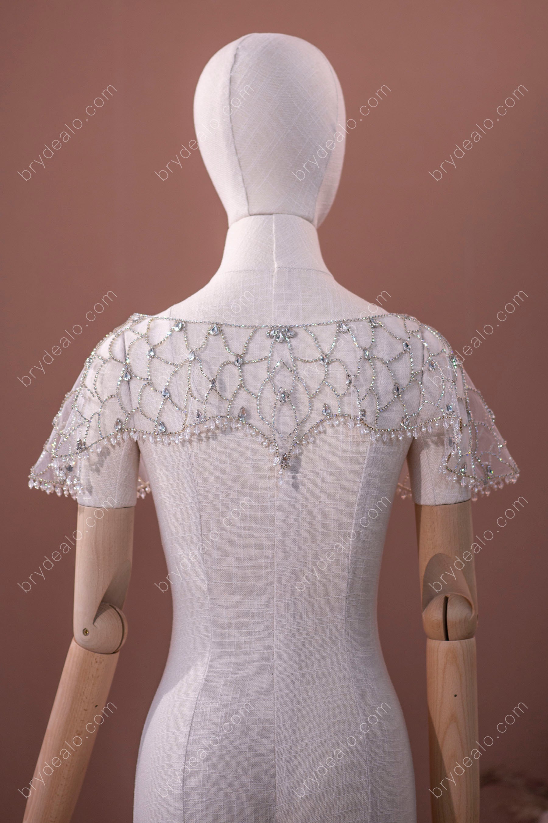 Beaded Crystals Rhinestones Bridal Cape Online