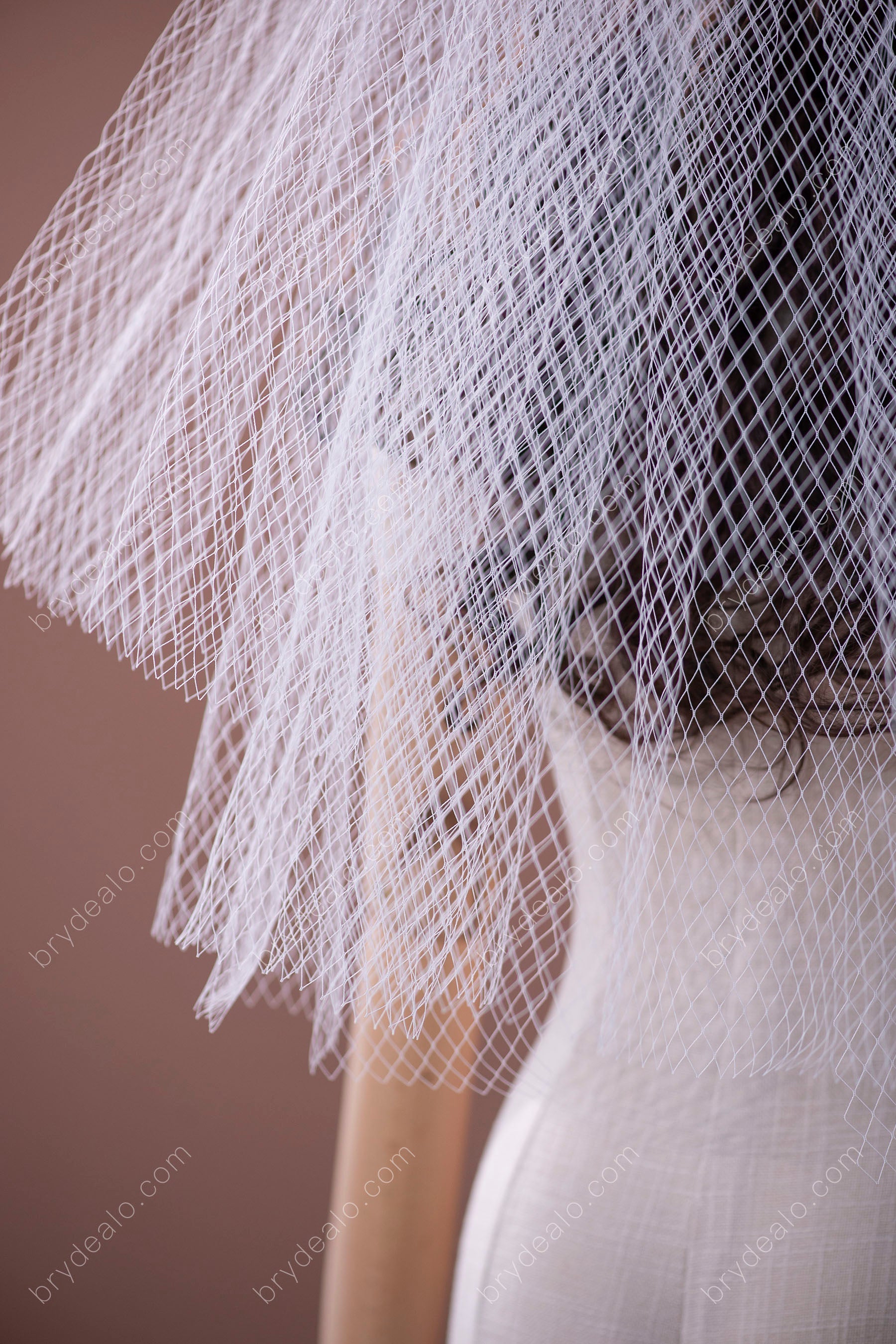 best two-tier raw-cut wedding veil