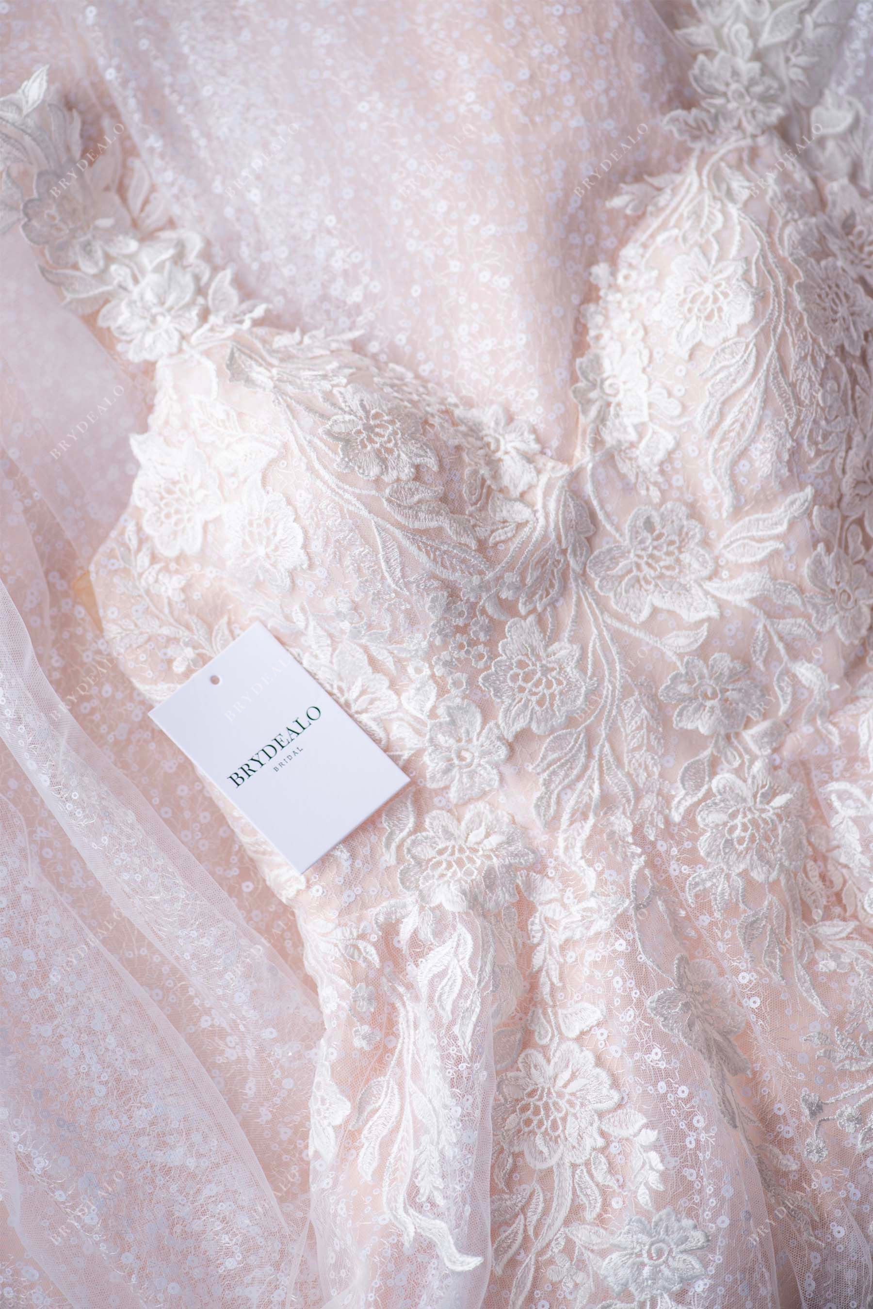 designer wild lace princess wedding gown